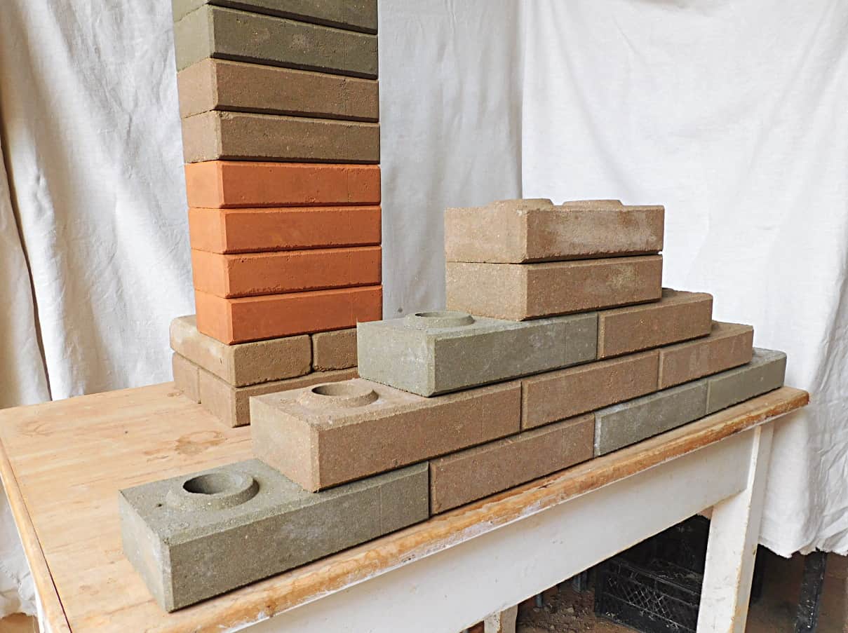 Recycling Lego Ziegel Klinker beton zement mauerstein gartengestaltung Galabau Hausbau
