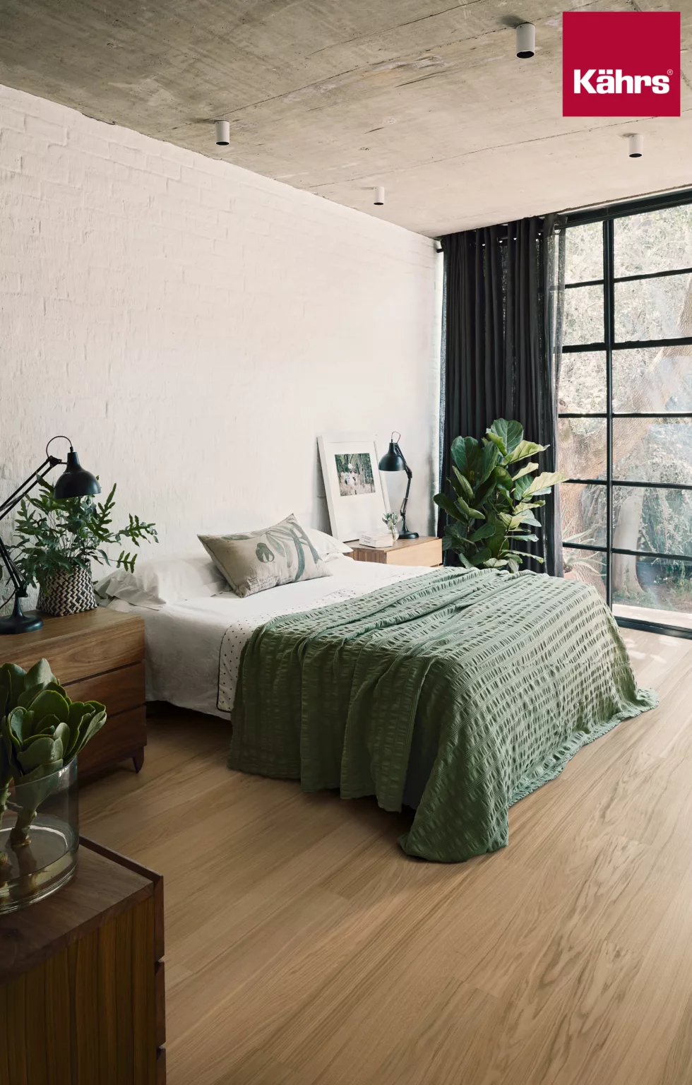 KÄHRS Furnierboden Eiche Landhausdiele lackiert