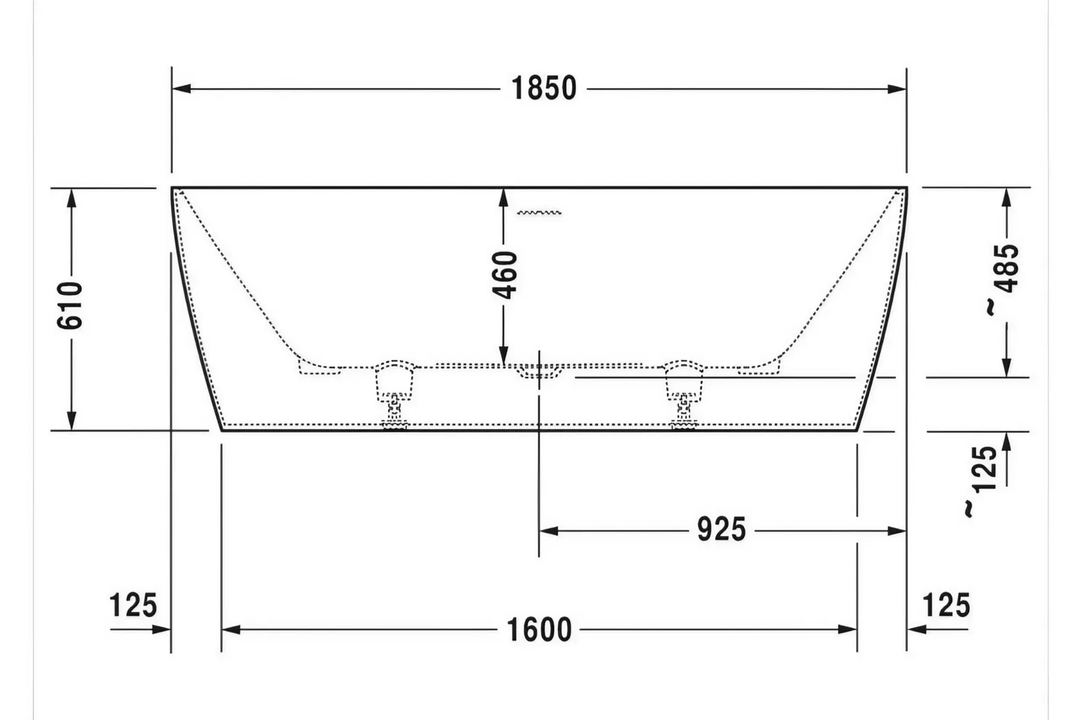 Duravit Badewanne Durasquare Freistehend 700430