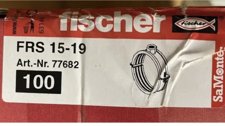 Fischer Rohrschelle FRS 15-19, Art. Nr. 77682, 68 Stück