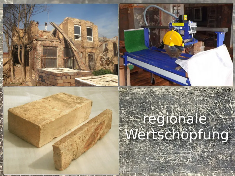 Mediterrane Wandgestaltung Verblender Riemchen Steinwand Optik Rückbau Mauer Klinker regional
