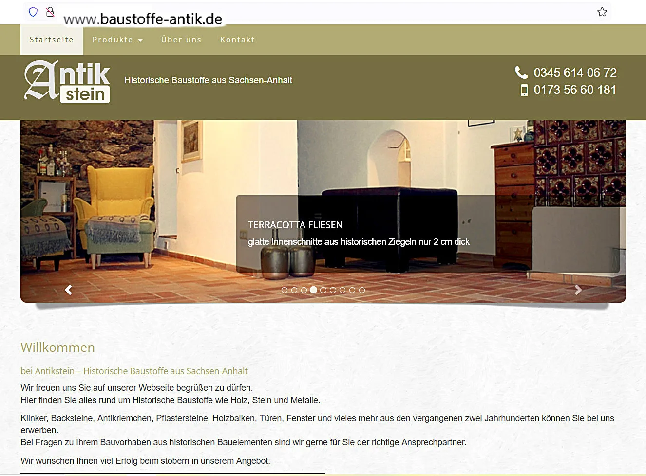 Alte Rückbau Ziegel Klinker gelb Mediterran Gartengestaltung used look Echtstein Ruinenwand