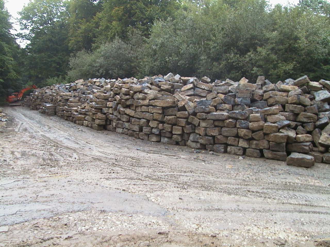 Mauersteine aus Schwarzjura, unterschiedliche Schichthöhen z.B. 20-30 oder 30-40 cm,  neu – 1000 kg