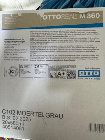 Ottoseal M360 C102 Mörtelgrau 580Ml Dichtstoff für Aussenfugen