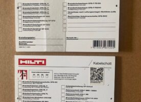 Hilti Ausführungsschild  Kabelschott/Kombischott