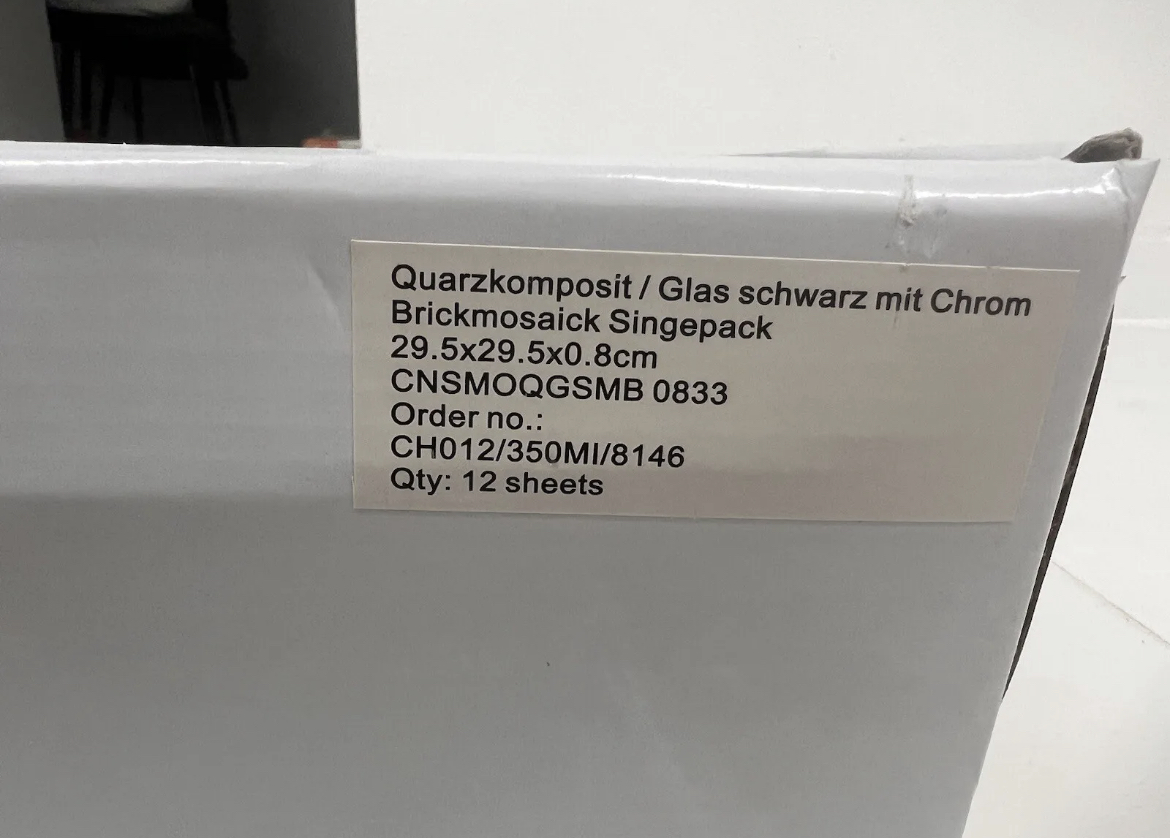 Glasmosaikmatte Mosaikfliesen Fliesen 29,7 x 29,7 cm