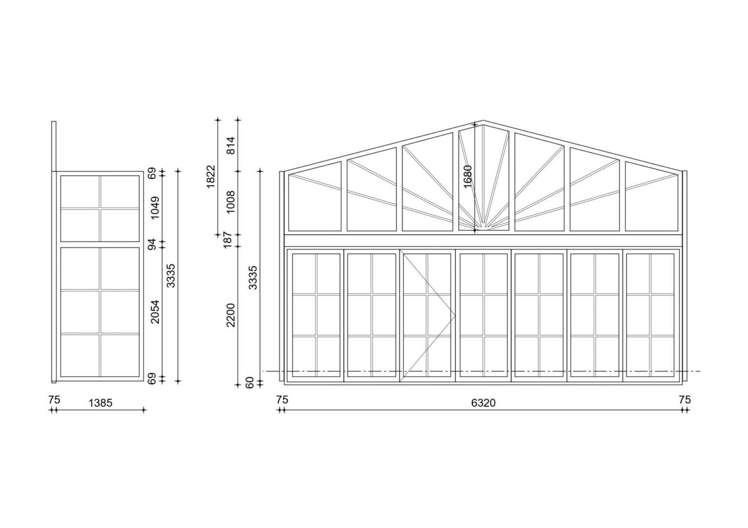 Fenster Fassaden Element