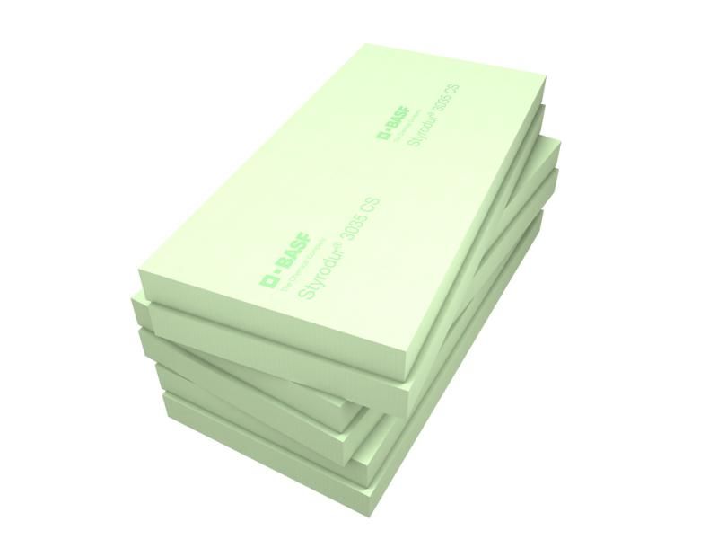 STYRODUR 3035 CS XPS-Hartschaumplatte 1265 x 615 mm mit einer Dicke von 160mm