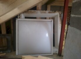 Lichtkuppel m. Aufsetzkranz 150 x 150 matt, weiß