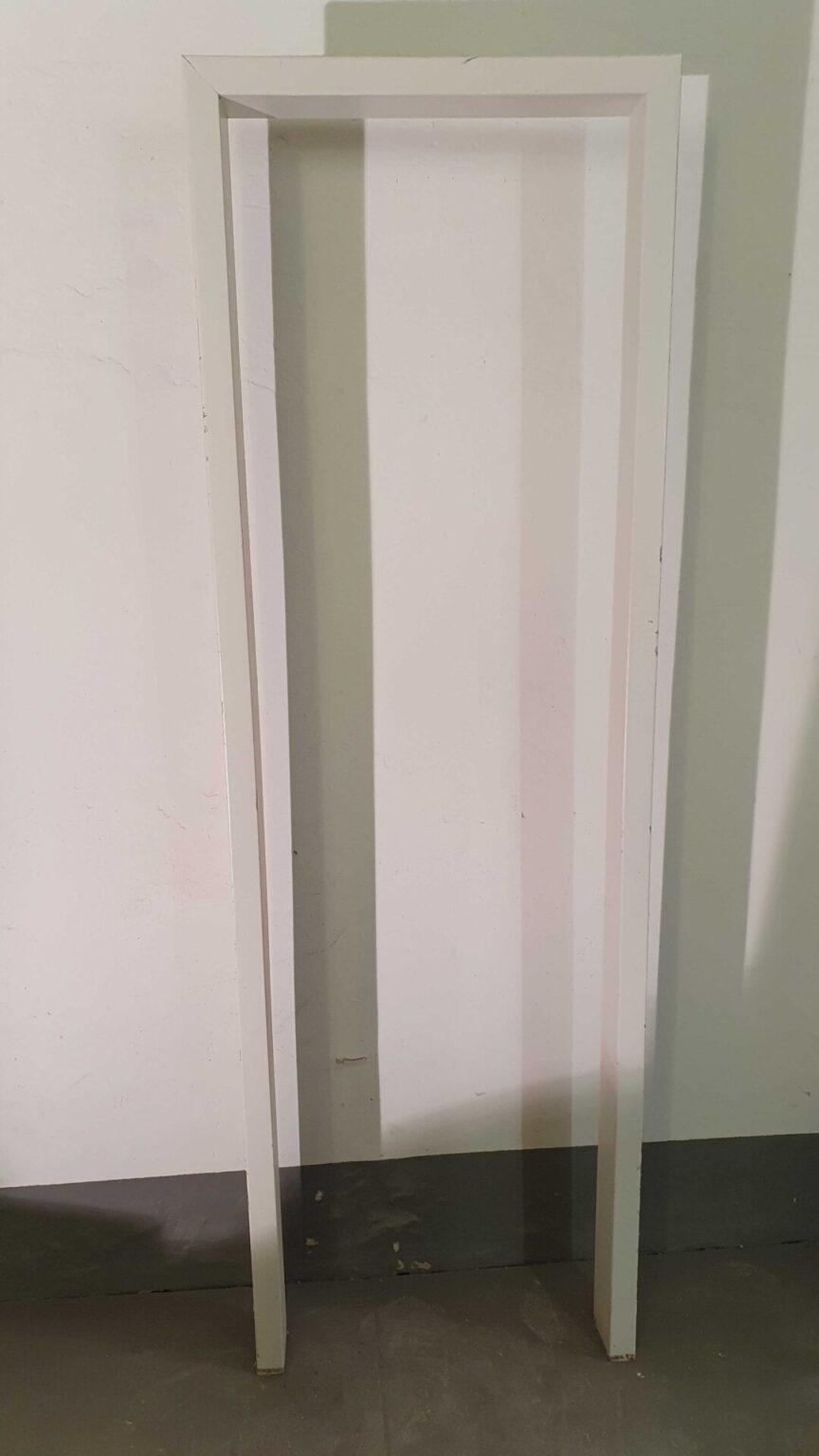 Zarge 560 x 1970 mm Links Metall Weiß