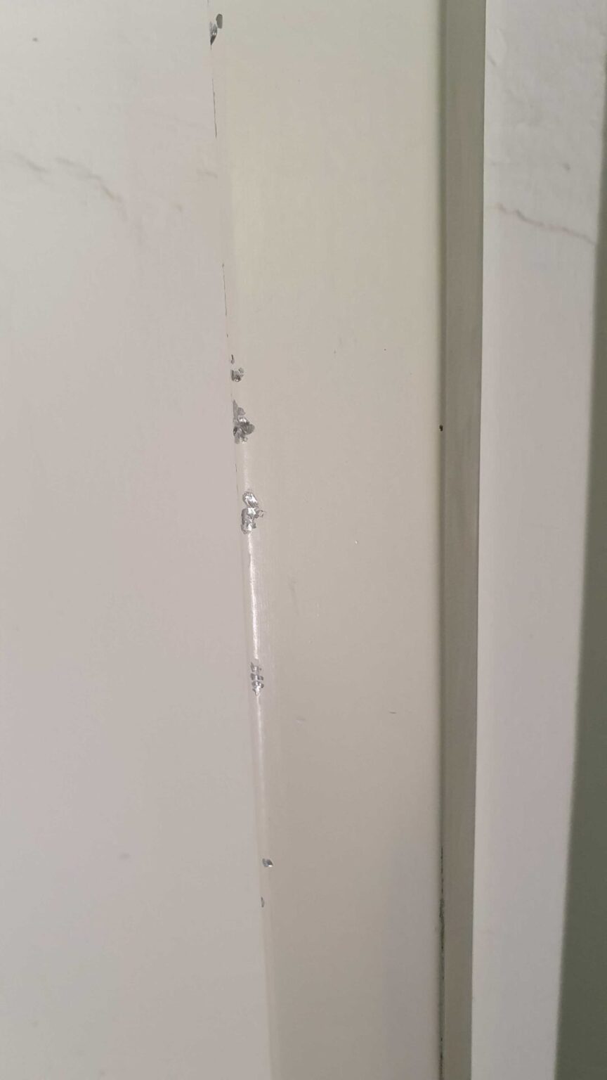 Zarge 560 x 1970 mm Links Metall Weiß