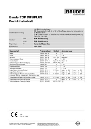 BauderTOP Difuplus