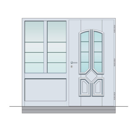 Inotherm Schüco-Aluminium-Haustür Select