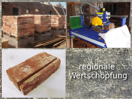 Bausatz günstiges Hochbeet Gartenbeet Kräuterbeet Pflanzkübel original alte Mauersteine Ziegelsteine DIY