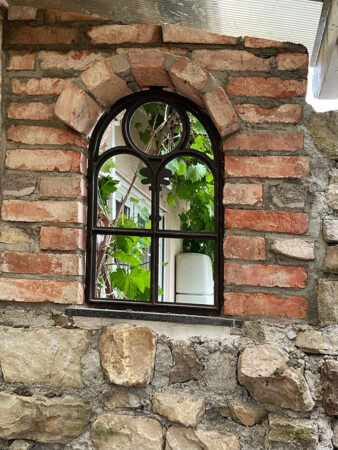 rustikale uralte Ziegel steine Antik Klinker Backsteine Altziegel Rückbaustein Garten gestaltung Ruinen mauer Loft used look Landhaus