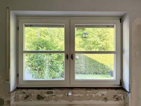 Hartholzfenster mit Dreifachverglasung, diverse Größen