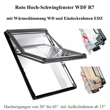 Dachfenster Roto NEU !  74/118 mit Eindeckrahmen & Sonnenschutz