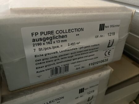 Parkett, Landhausdielen, Eiche, ter Hürne, 64qm, grau-weiss