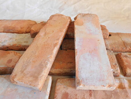 Loft Ziegel Klinker Riemchen Fliese Wand gestaltung Antik used look shabby Style used look