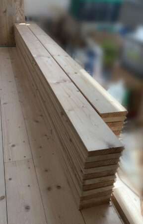 22 Dielen Fichte/Tanne, ca. 2500 x 145 x 27mm, Nut&Feder