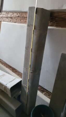 Beton Kaminrohr, 8m Länge, Außen 21,5×16, Innen 19,5×14