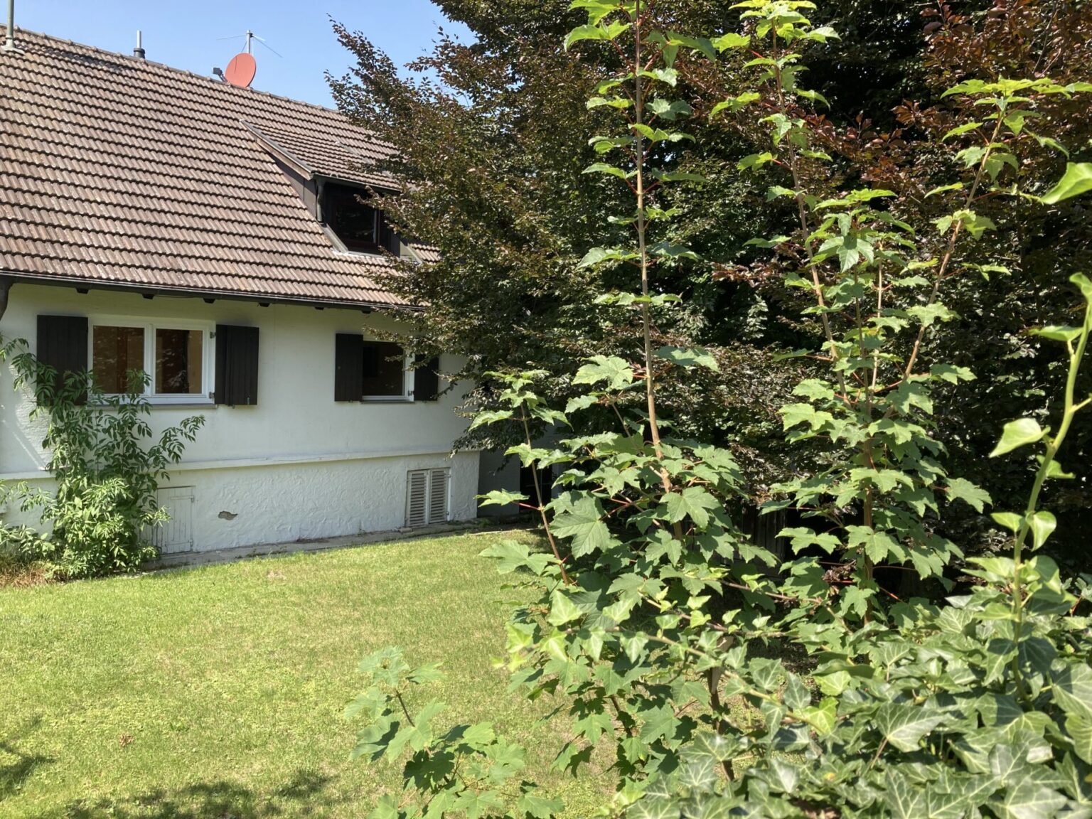 Ton-Dachziegel, dunkel engobiert, Typ wie Koramic Mondo 15 S, ca. 180qm