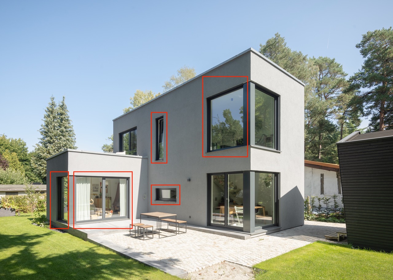 Niveau Fenster innen Holz außen Alu