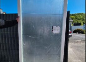 Ganzglas-Schiebetür inkl. Geze-Levolan-Komplettset Wandmontage