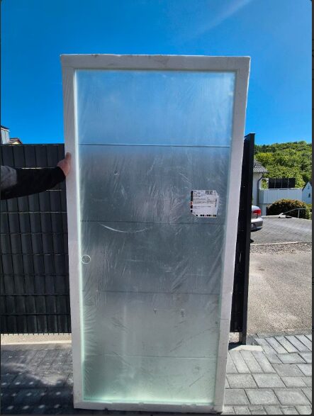 Ganzglas-Schiebetür inkl. Geze-Levolan-Komplettset Wandmontage