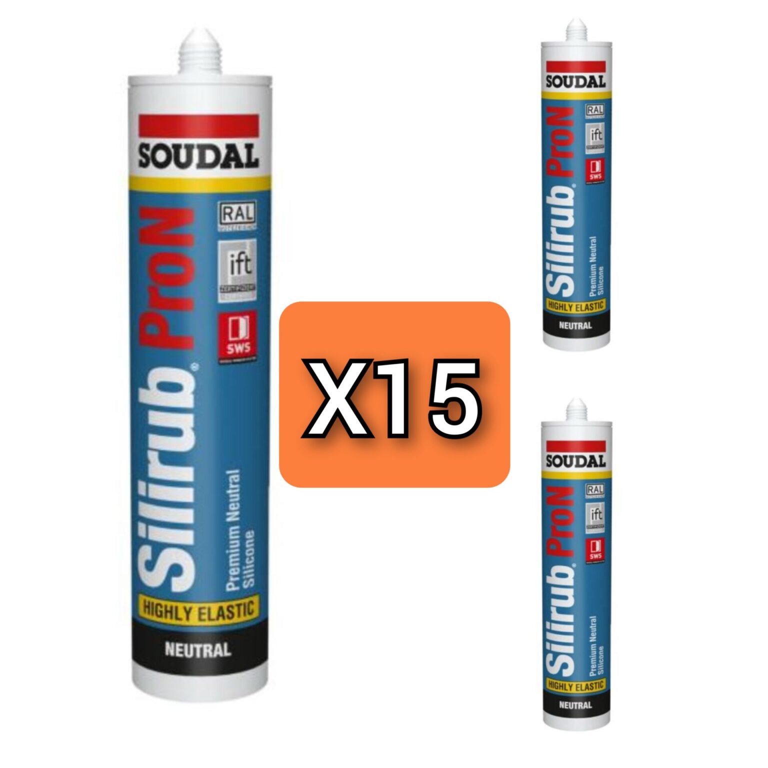 Soudal Silirub Pro N, Weiß
