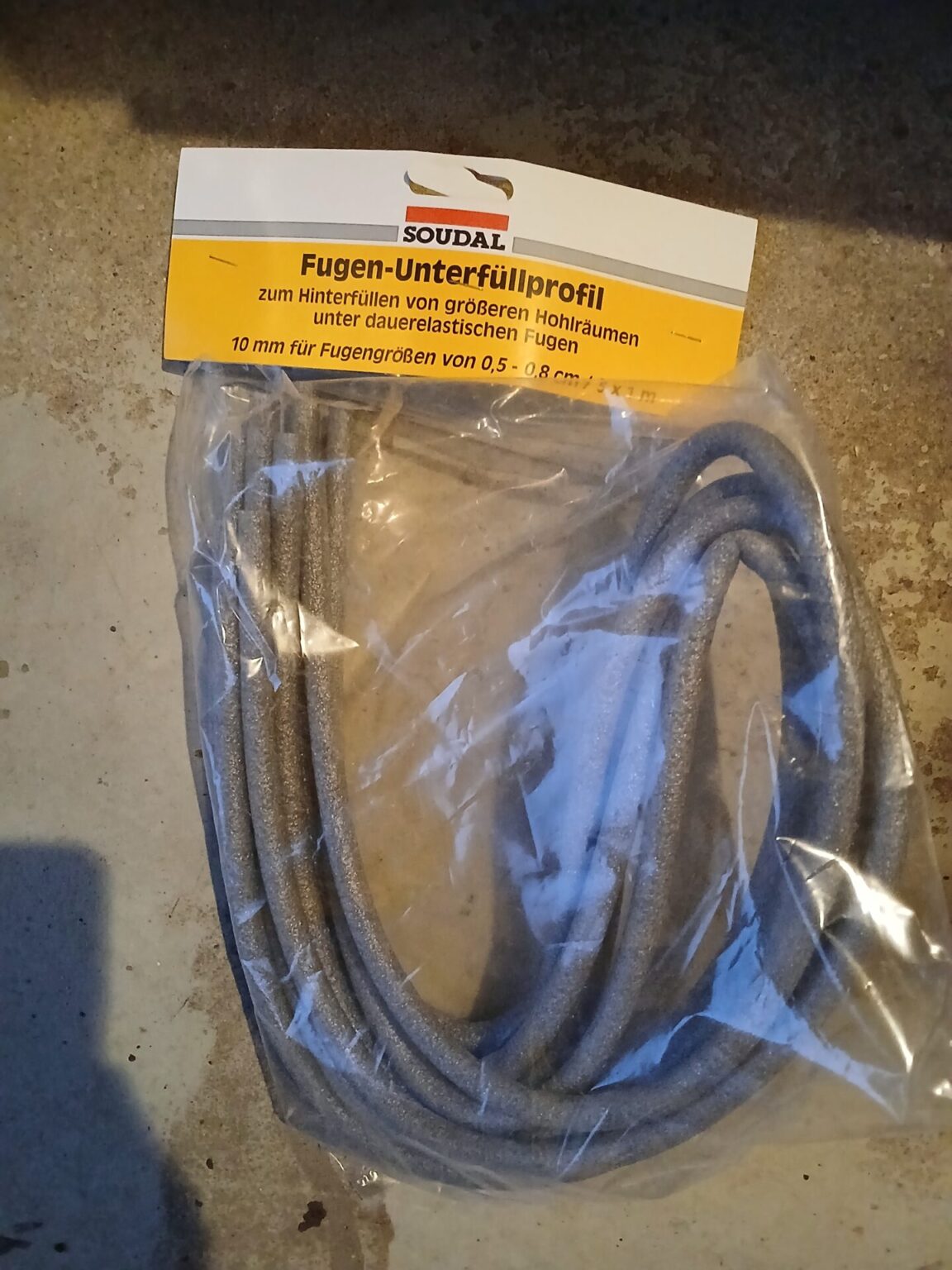 Soudal Fugenunterfüllprofil 10mm