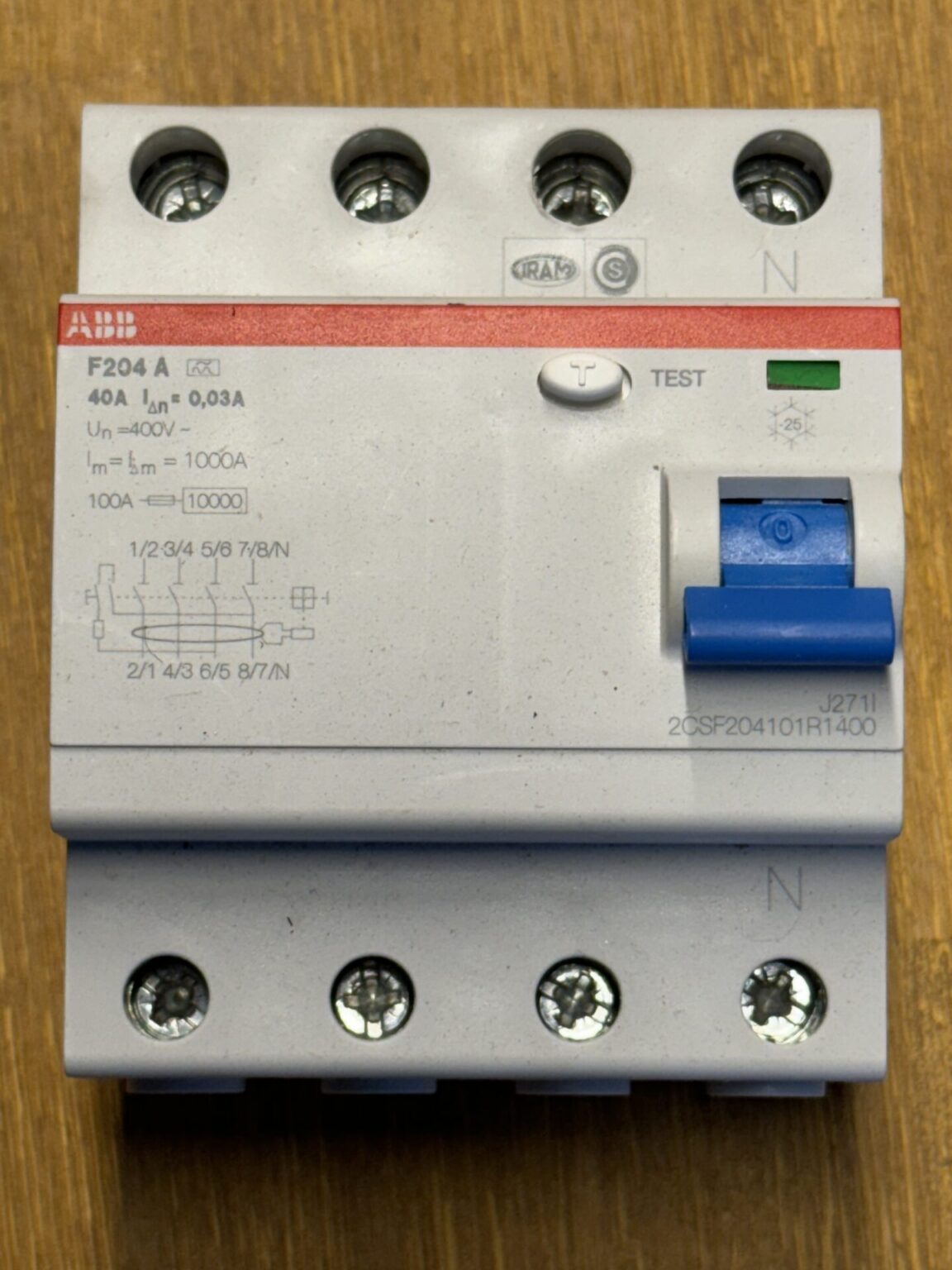 ABB Fehlerstromschutzschalter 40/0,03A
