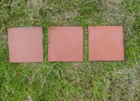 Steingut Bodenfliesen rot