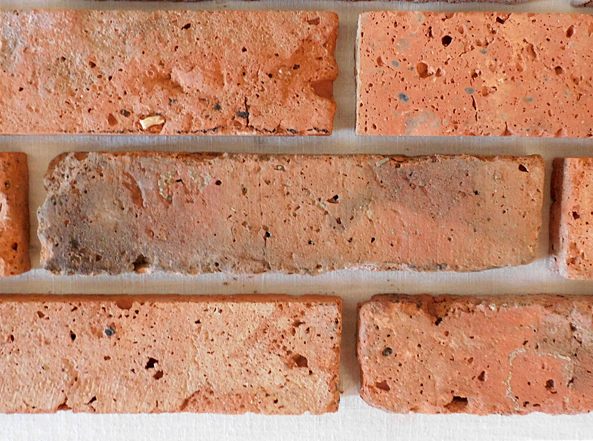 Antik Riemchen Alte Mauer Ziegel Klinker Wand orig shabby used