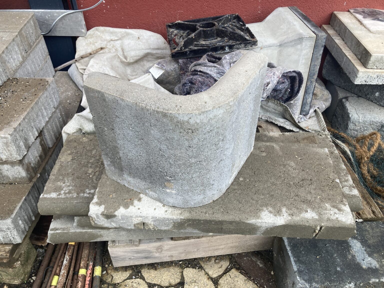 Randstein 90grad Rundung 5cm stärker