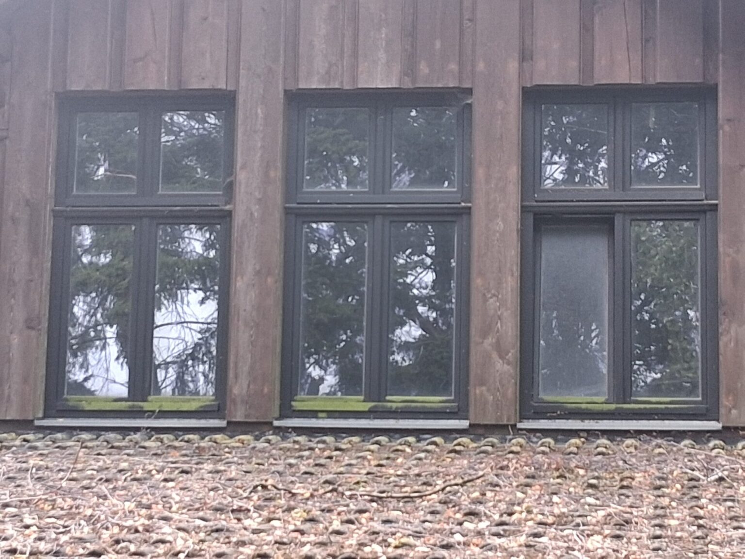 Stulpfenster, Holz, 75 mm Stärke – gebraucht, guter Zustand