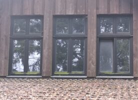 Stulpfenster, Holz, 75 mm Stärke – gebraucht, guter Zustand