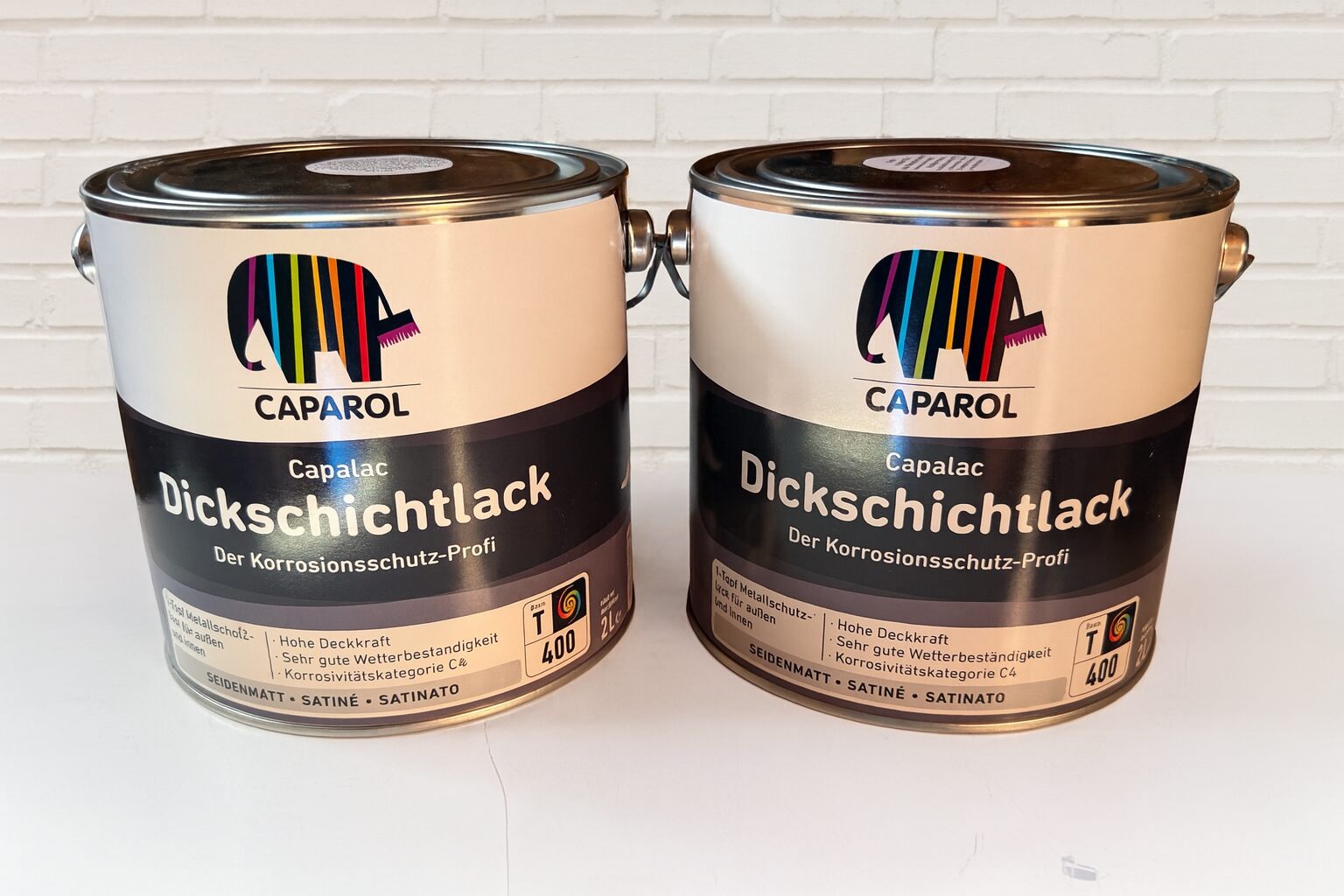 Caparol Dickschichtlack RAL 7011 Eisengrau 2x 2,5l