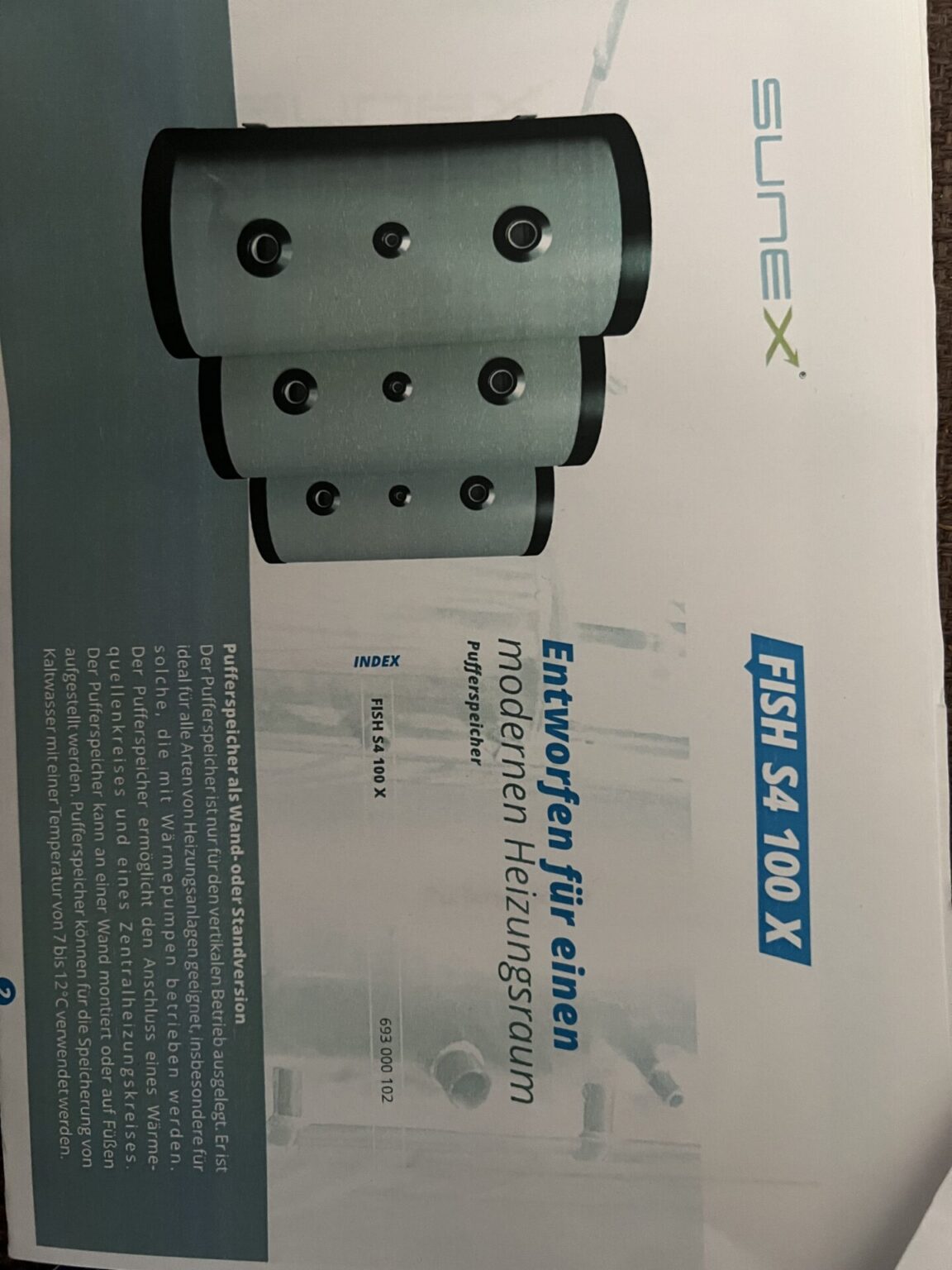 100L Heizungs Pufferspeicher
