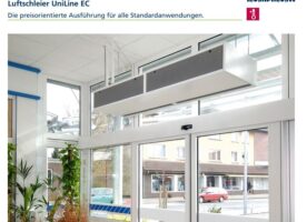 Türluftschleier UniLine 260 EC Typ 3520330 BG:20 Ausf. horizontal