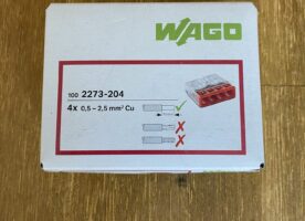 WAGO Verbindungsdosenklemme 2273-204, 4 x 0.5-2.5 mm², rot