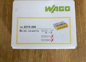 WAGO Verbindungsdosenklemme 2273-205, 5 x 0.5-2.5 mm², gelb