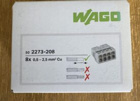WAGO Verbindungsdosenklemme 2273-208, 8 x 0.5-2.5 mm², lichtgrau