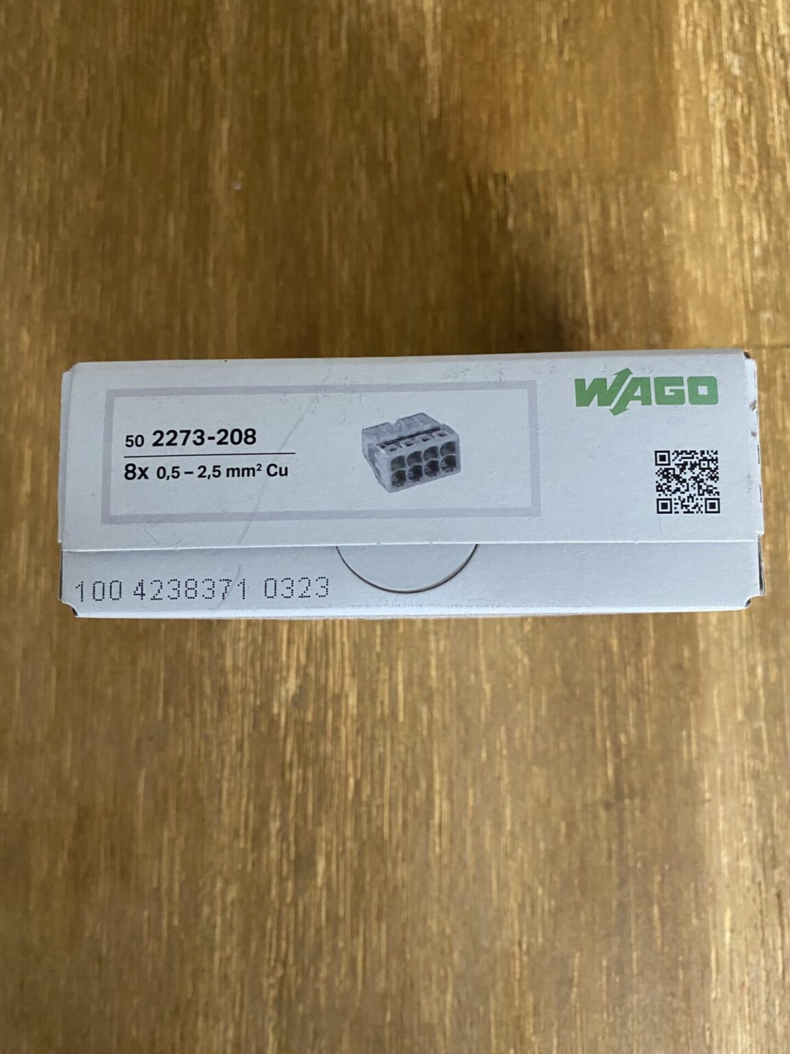 WAGO Verbindungsdosenklemme 2273-208, 8 x 0.5-2.5 mm², lichtgrau
