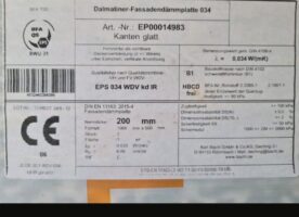 Fassadendämmplatte EPS 034