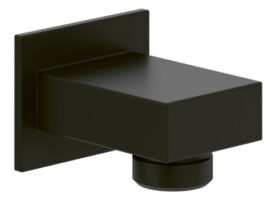 Villeroy und Boch Wandanschlussbogen Universal Showers eckig, Wandmontage, matt black