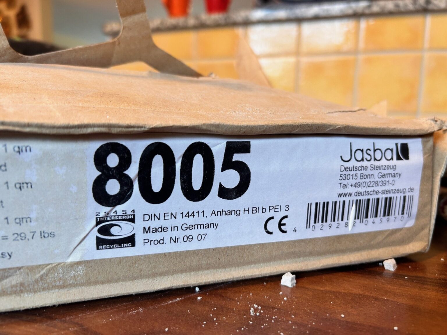 Jasba E3448 8005 Provence gelb glänzend 10×10 cm NEU zu verkaufen