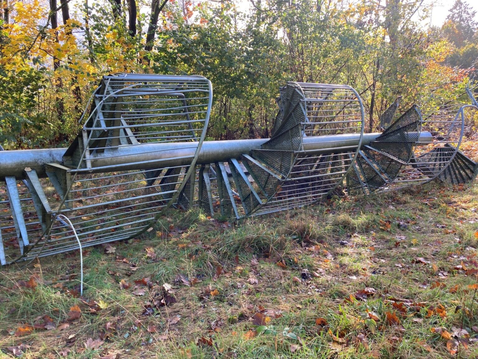 Wendeltreppe aus verzinktem Stahl