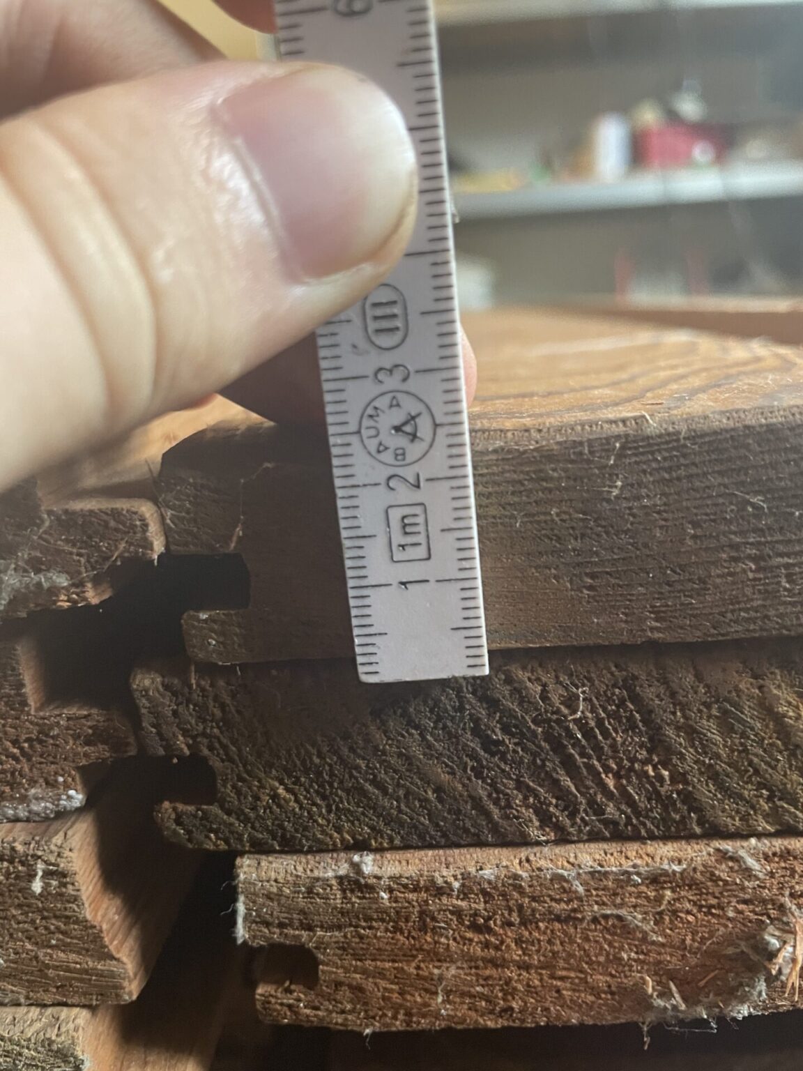 Profilholz Bretter Paneele aus Red Wood Holz Mammutbaum