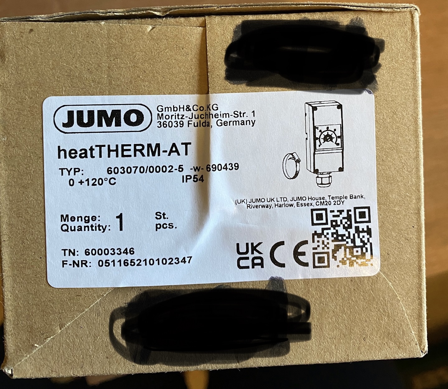 Temperaturregler Jumo heatTherm-AT Typ 603070/0002-5